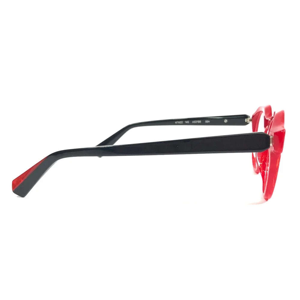 Alain Mikli Eyeglasses Frames A03156 004 Red Black Sparkly Marble 47-22-145